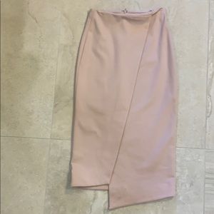 Pink pencil skirt